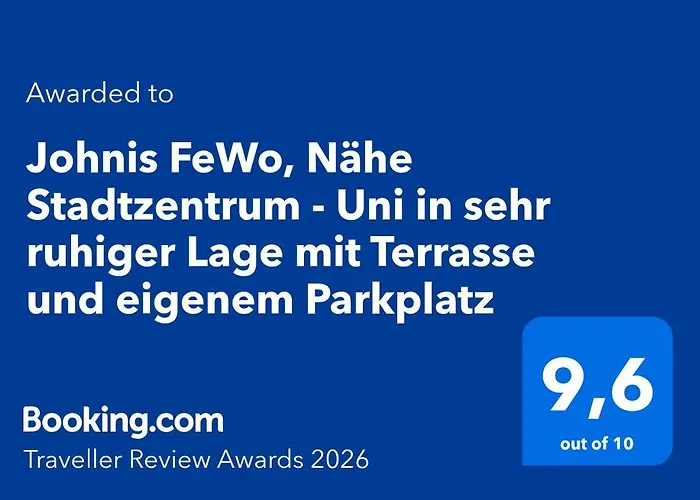 Johnis Fewo, Naehe Stadtzentrum - Uni In Sehr Ruhiger Lage Mit Terrasse Und Eigenem Parkplatz * كوتبوس